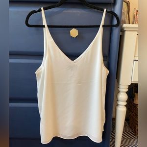 Topshop White Cami Tank Top Size 10